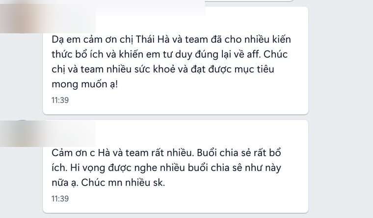 Feedback học viên về phong cách giảng dạy