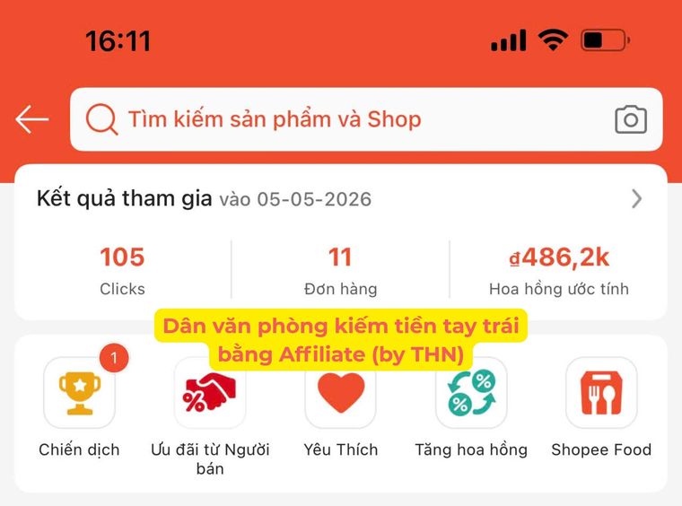 Kết quả hoa hồng affiliate của học viên